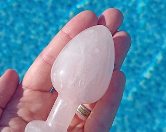 LUXURY Solid Rose Quartz Butt Plug