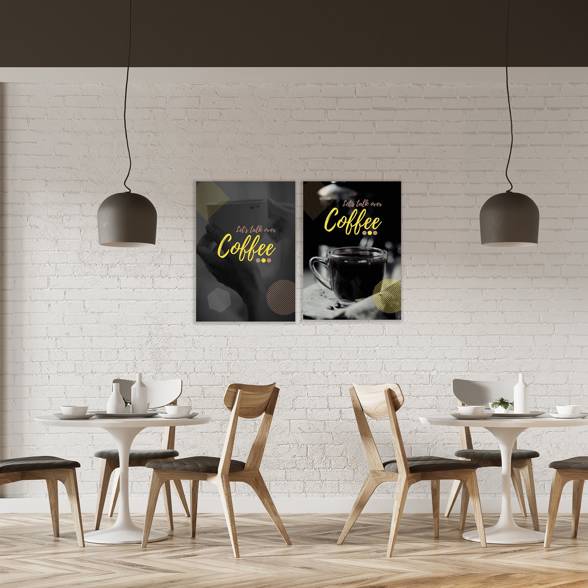 Cafe Deco Set of 3 Prints Cafe Wall Art Coffee Print Cafe Etsy