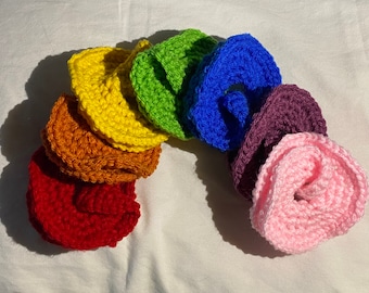 Crochet fidget toy stim toy quiet toy sensory toy comfort item multiple colors available