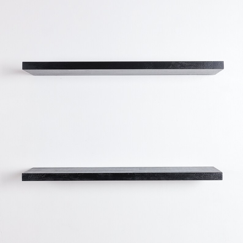 Black Floating Shelves Book Shelves Shelves for Bedroom Etsy