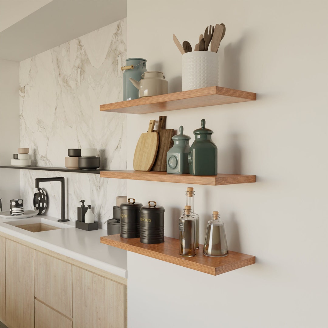 Custom Length Floating Shelves Wooden Floating Shelves for Etsy