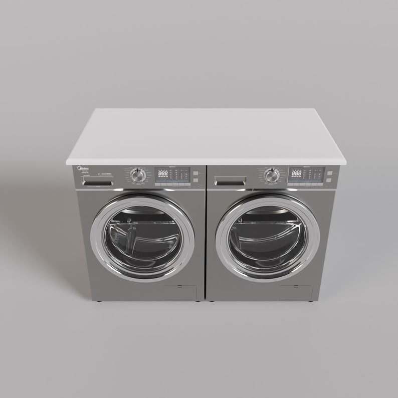 Washer and Dryer Topper Wooden Countertop for Laundry Room Etsy