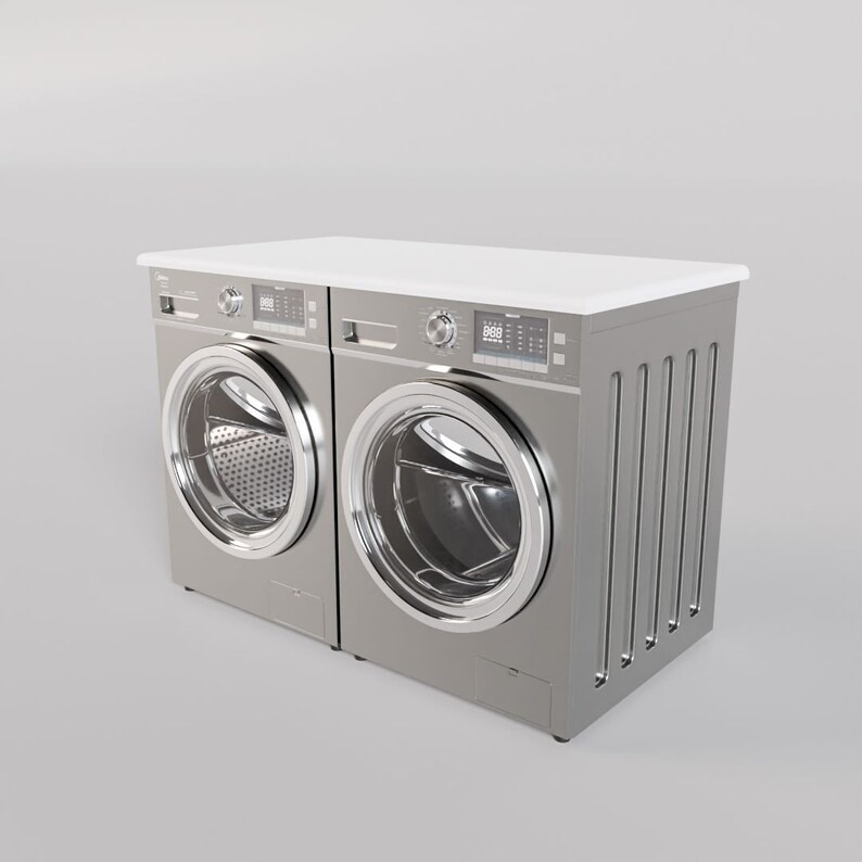 Washer and Dryer Topper Wooden Countertop for Laundry Room Etsy