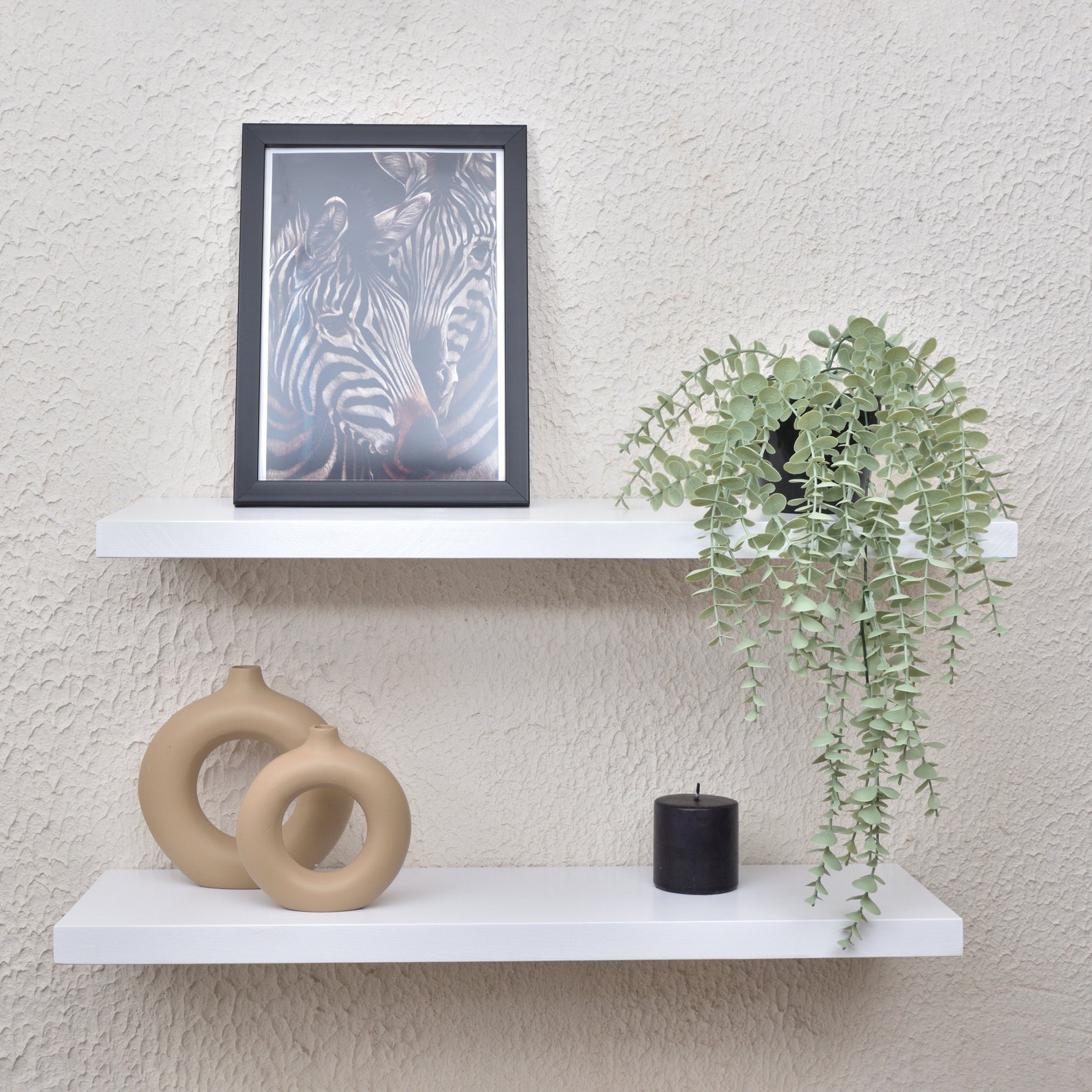 White Floating Shelves Book Shelves Floating Wood Shelves Etsy