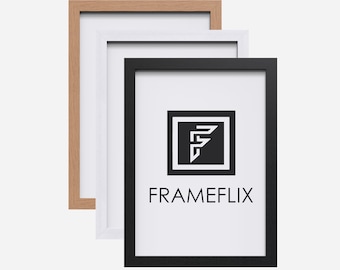Wooden Effect A1/A2/A3/A4/A5 wood Picture frame, photo frame Black, White, Oak, modern frame, home decor, handcrafted