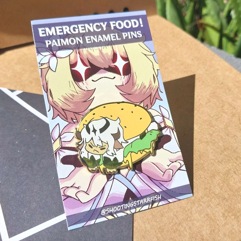 Genshin Impact Paimon Emergency Food Enamel Pins - Etsy Australia