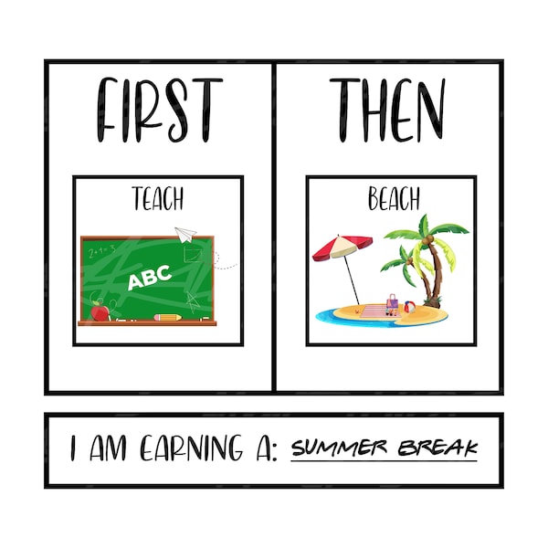 First Teach Then Beach I Am Earning A Summer Break PNG, First We Teach Then We Beach, Funny Teacher Summer Vacation, last day of school PNG