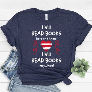 Ich werde Bücher hier lesen SVG Png, Ich Herz Bücher, Buchliebhaber, Lesen Sie mehr Bücher, Lesen Sie in ganz Amerika, Dateien Silhouette Cricut, Print Sublimation