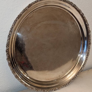 Vintage Wm A Rogers Silber Teller Tablett