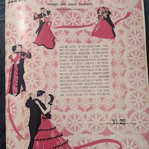 Two Vintage Piano/Vocal Music Books of Waltzes