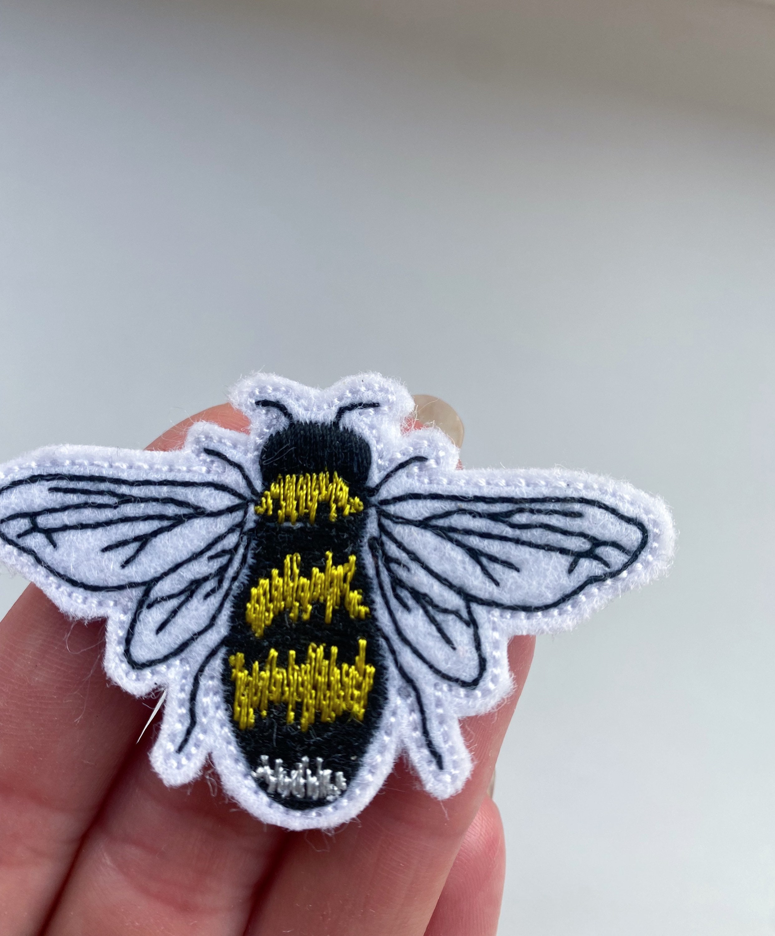 Bumblebee Feltie Embroidery Design, Bee Patch ITH File, Insect Digital ...