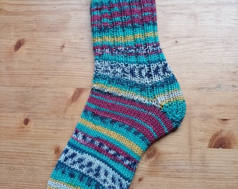 Handgestrickte Socken (dickere Wolle-6-fädig)