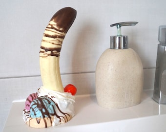 Bananasplit - handmade suction cup dildo from Sündwaren-Konditorei