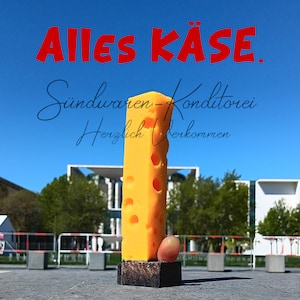 CHEESE-BLOCK - handmade and handpainted Custom Silicone food dummy by Suendwaren-Konditorei