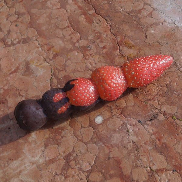 Strawberry feels forever - Strawberry fruit skewer with chocolate