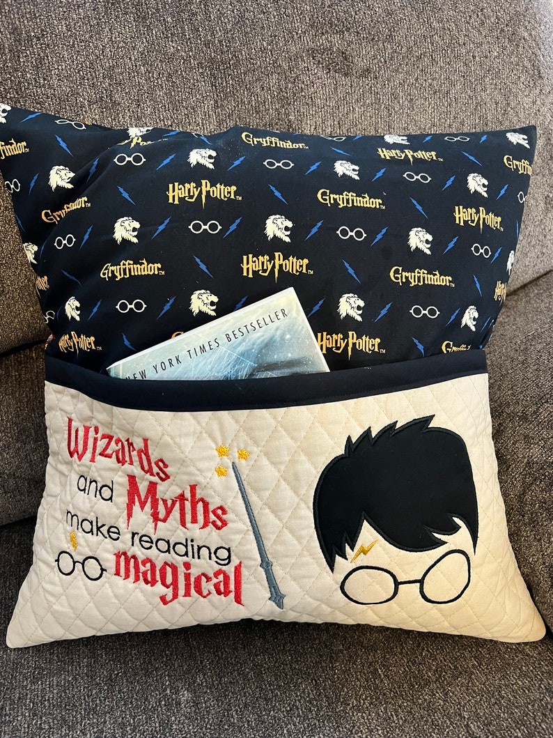 Harry Potter Reading Pillow Etsy