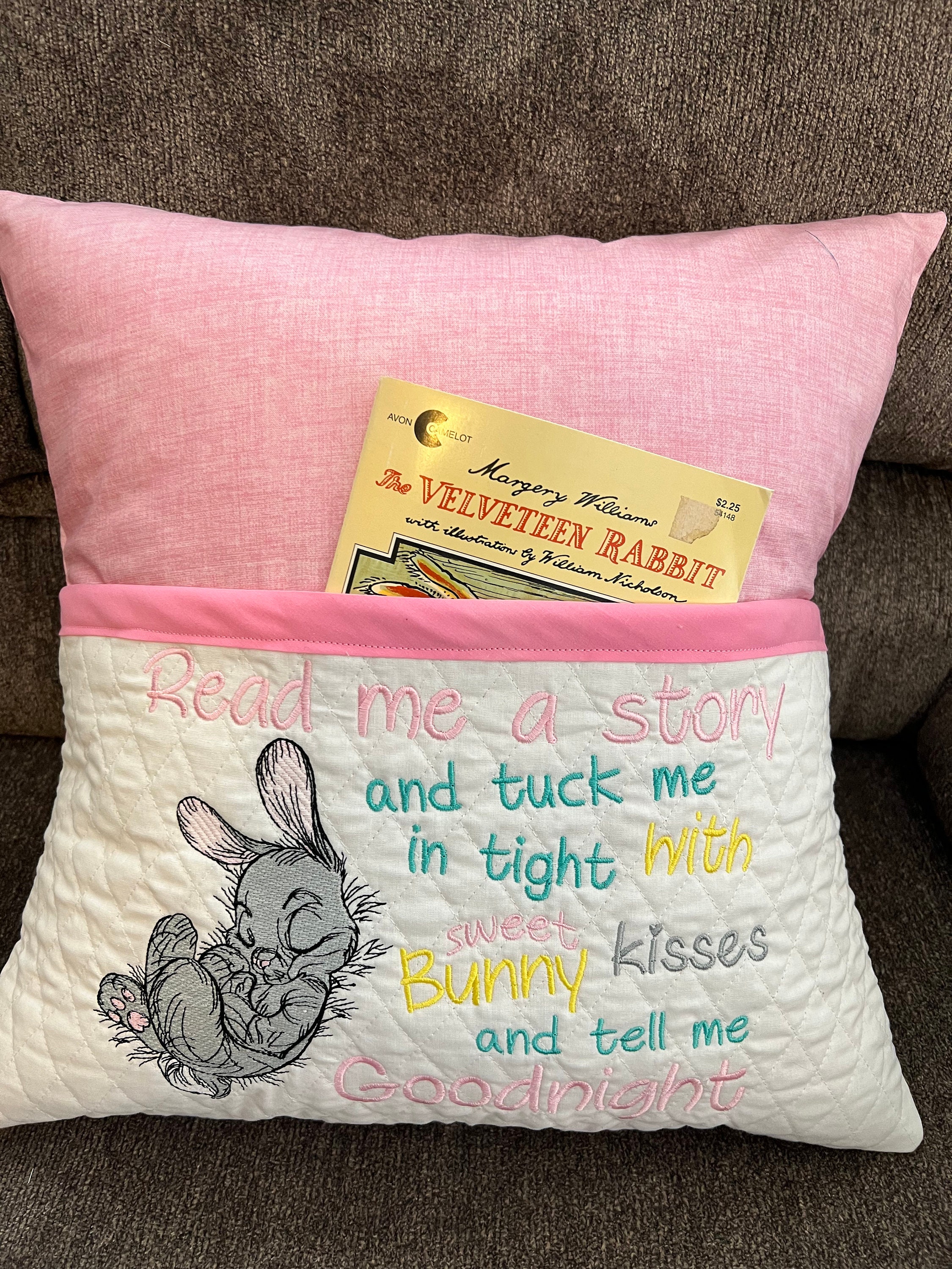 Snuggle Bunny Reading Pillow - Etsy