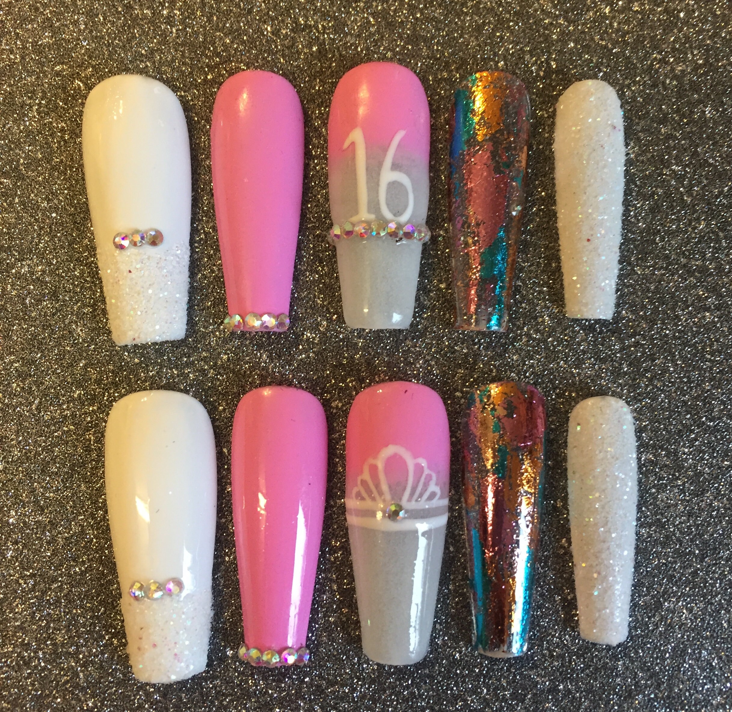 Birthday nails | Etsy