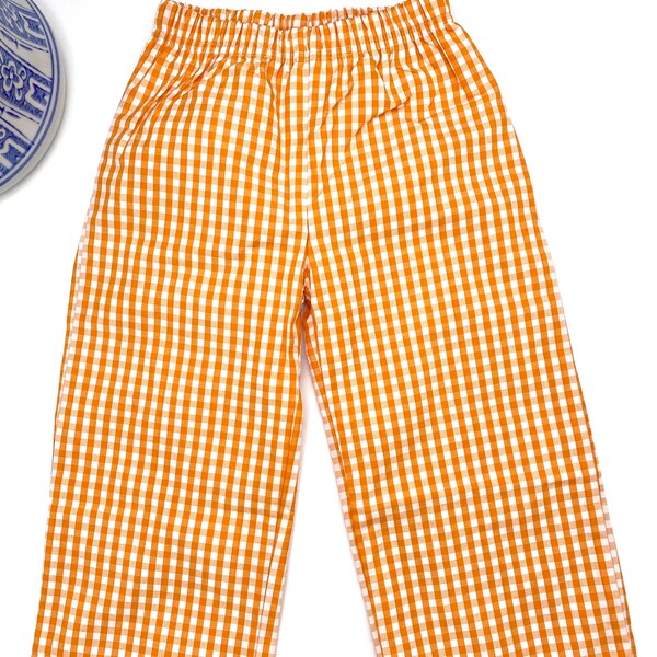 Boys Orange Pants Etsy