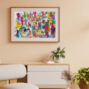 Cats Multiplying, Art print