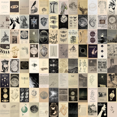 Grunge Fairycore Aesthetic Wall Decor 200pcs Goblincore Etsy