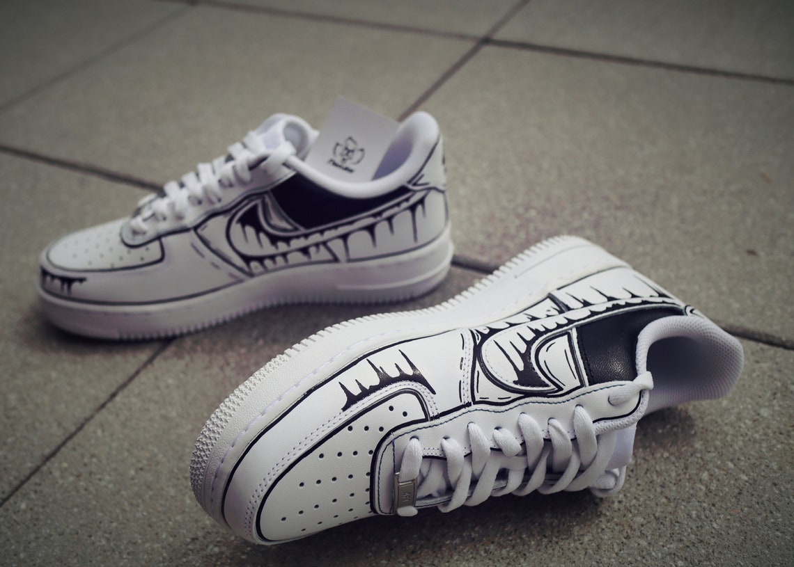 Premium Custom: Nike Air Force 1 Comic/Cartoon Style II | Etsy