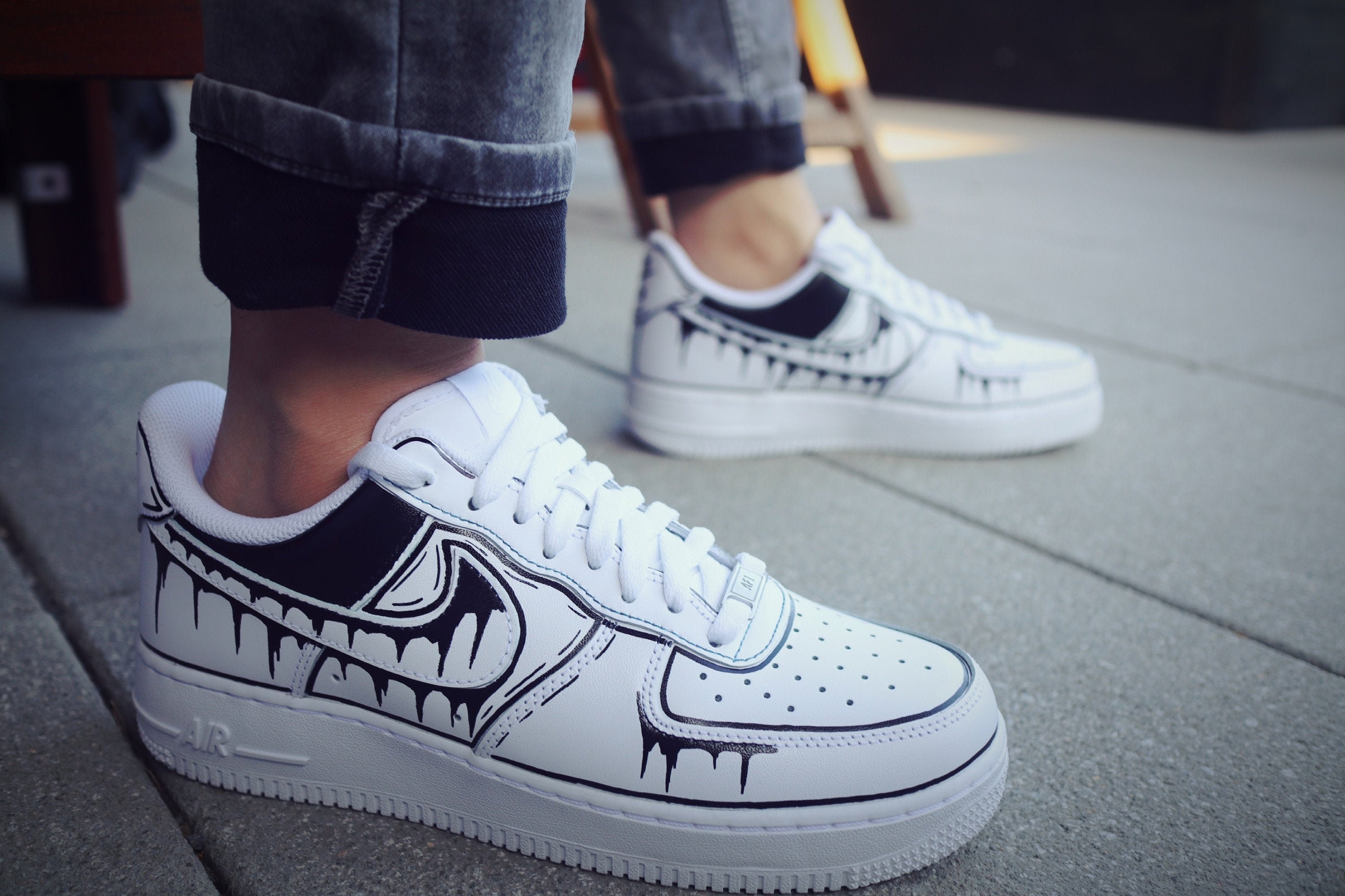 Custom Painted Nike Air Force 1 – The Print Shop Corner