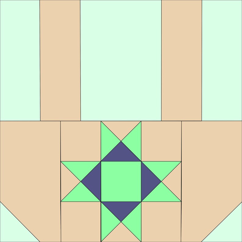 Picnic Basket Quilt Block Etsy