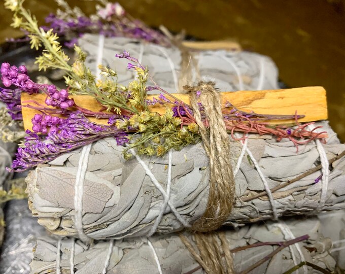 White Sage and Palo Santo Wood Smudging Bundle