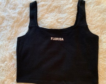 Florida Gators Black Crop Tank