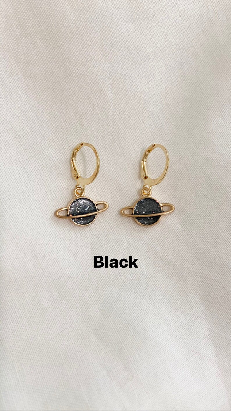 Gold planet earrings Clearance
