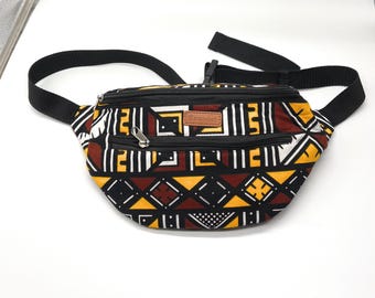 LARGE Unisex African Ankara/Kente print  Bum bag/Cross shoulder bag / fanny pack