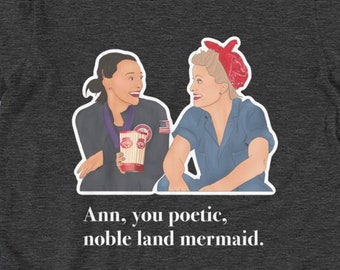 Leslie Knope Ann Perkins Friendship T-shirt unisex a maniche corte da donna da uomo Parks and Rec
