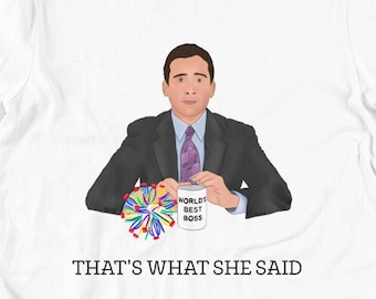 Michael Scott That's What She Said Men's Women's Unisex Short-Sleeve T-Shirt The Office