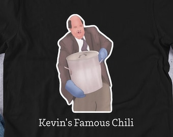 T-shirt a maniche corte unisex da uomo e donna di Kevin Malone Famous Chili The Office