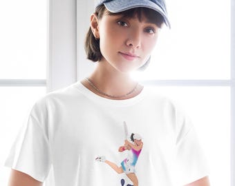 Top corto Iga Świątek – Maglia da tennis Polska – Maglietta Jazda Fan – Merchandising Campione del Grande Slam – Top grafico sportivo WTA da donna – 1ga Polonia