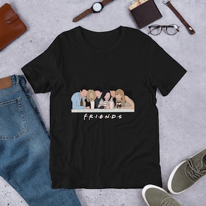 Monica Rachael Joey Chandler Ross Phoebe Men&#39;s Women&#39;s Unisex Short-Sleeve T-Shirt Friends