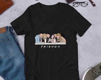 Monica Rachael Joey Chandler Ross Phoebe Maglietta a maniche corte unisex da uomo da donna Friends