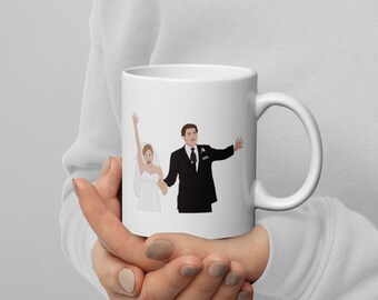 Tazza lucida bianca Jim e Pam The Office