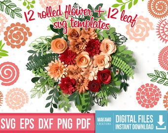 Download 3d Flower Svg Etsy