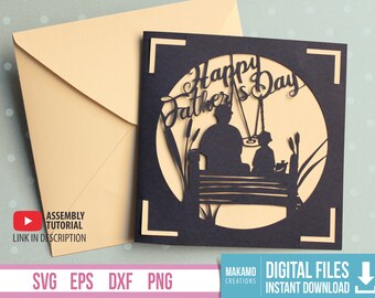 Free Free 199 3D Father&#039;s Day Card Svg SVG PNG EPS DXF File