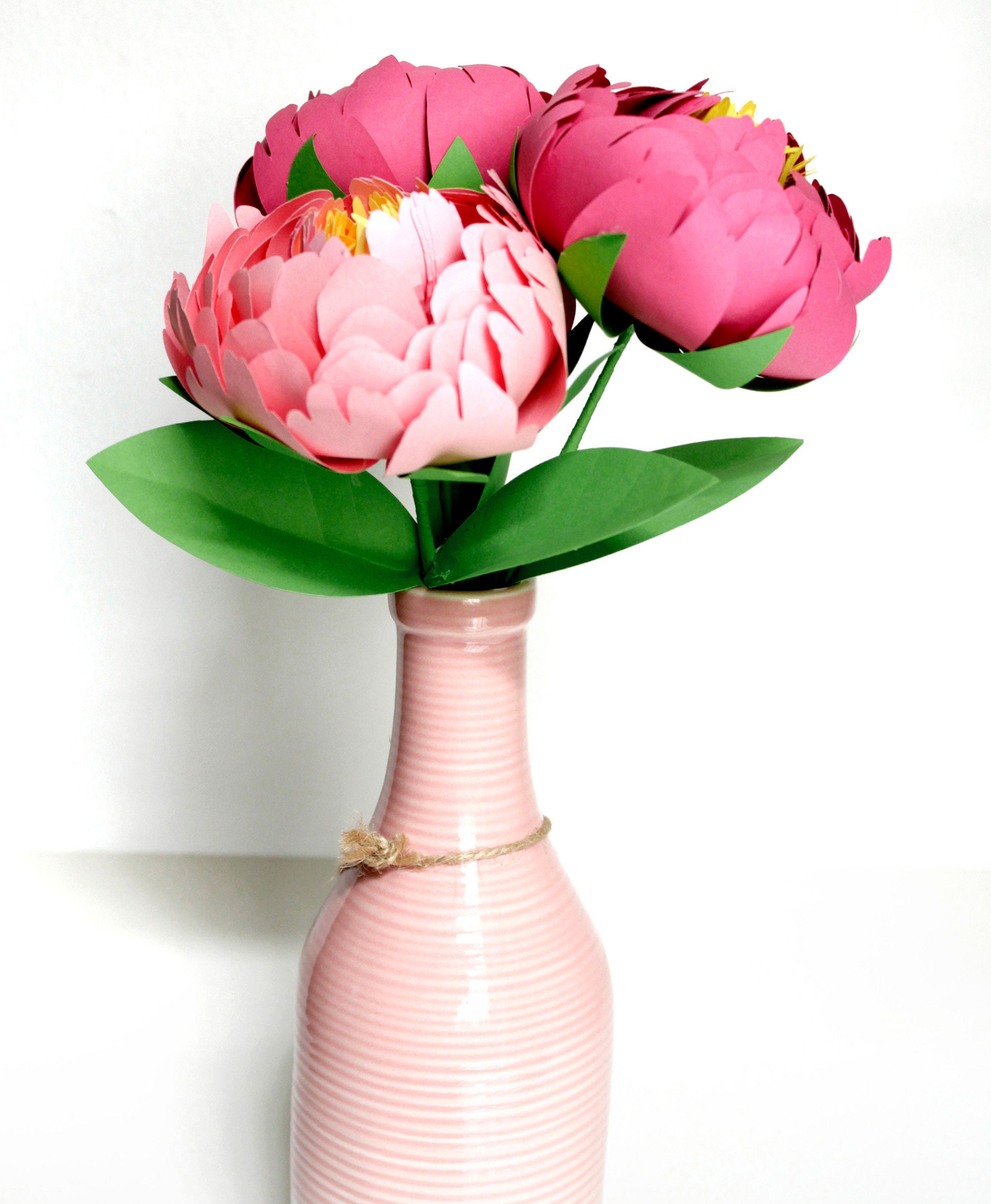 Paper Peony SVG Digital Cut Files 3D Paper Flower Template | Etsy Canada