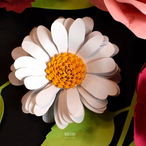 rolled daisy, rolled flower svg