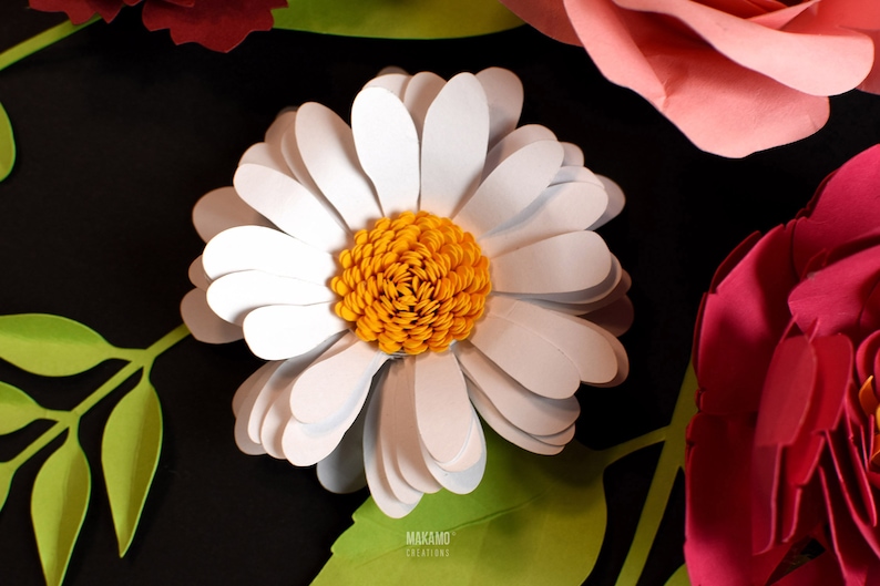 rolled daisy, rolled flower svg