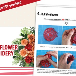 how to make paper flowers, rolled flowers svg