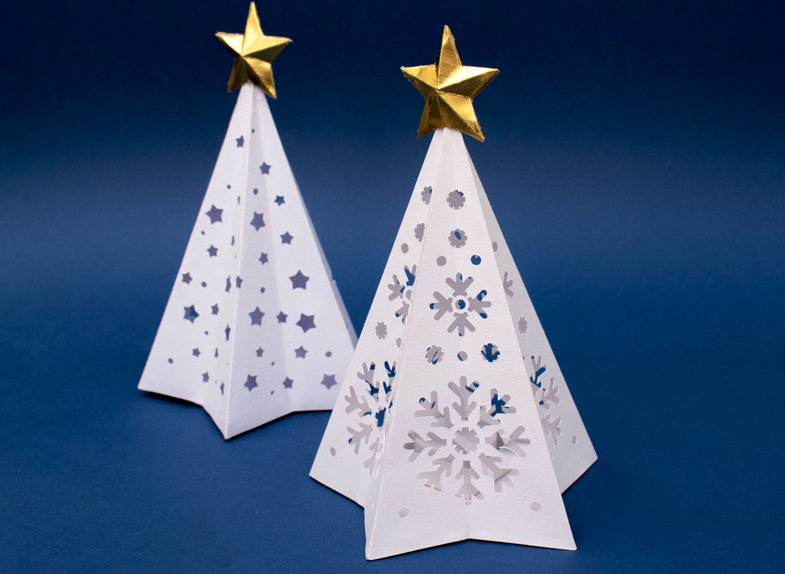 3D Christmas Tree Paper Lantern SVG, DIY Christmas Decor, Cardstock ...