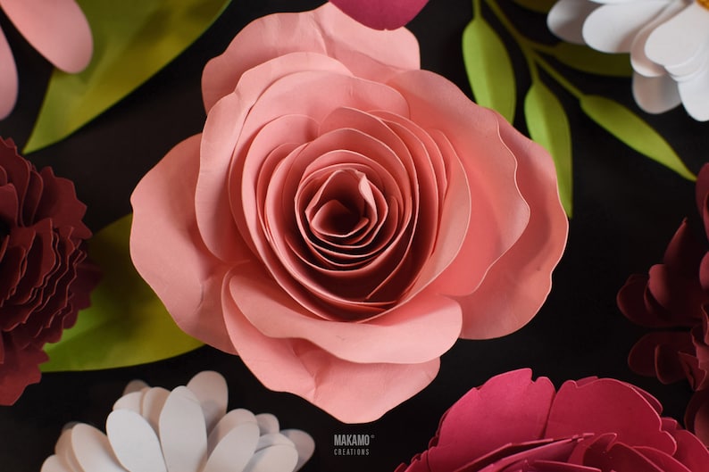 paper rose, rolled rose svg