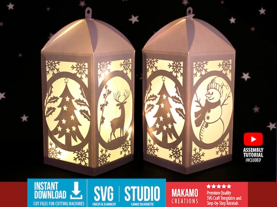MONCAP 3pz Kit Lanterne di Natale di Legno 6 x 9.5 x16.8cm Kit Artigianale per Lanterne Natalizie Fai-da-Te Set Lanterne Colorare per Bambini Lanterna di Legno Appeso-per Regalo Addobbi Natale Feste