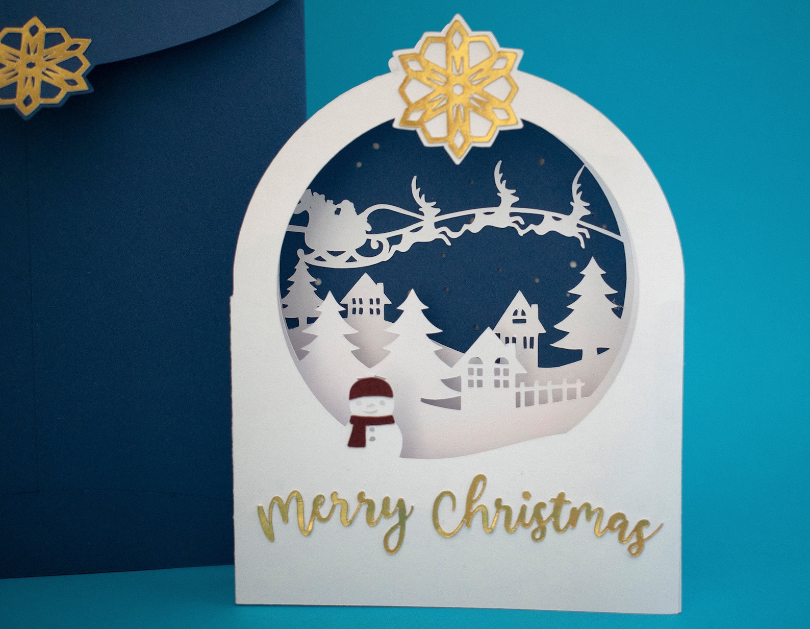 3D Pop up Christmas Card SVG Christmas Card Cricut Handmade - Etsy