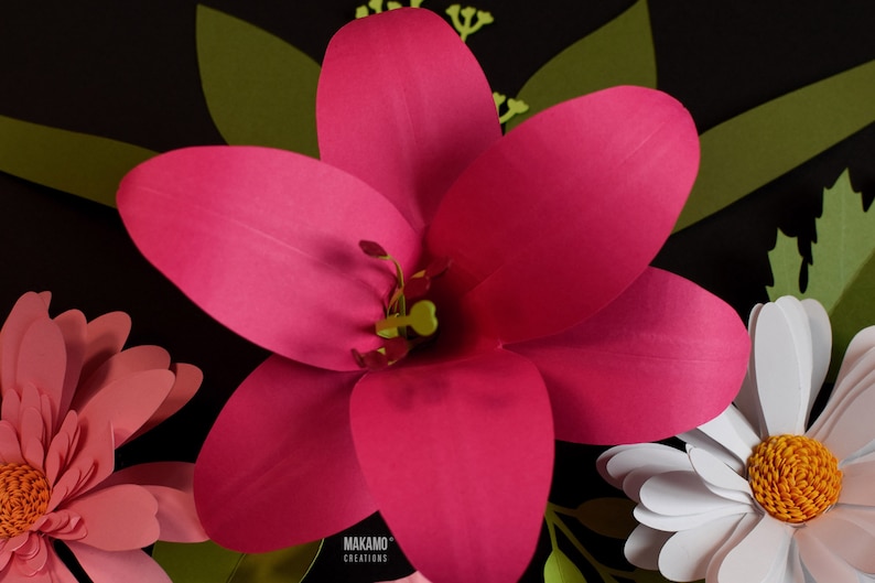 lily paper flower svg